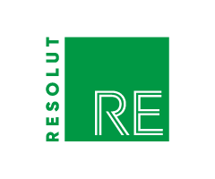 RESOLUT RE Commercial Real Estate logo, green.