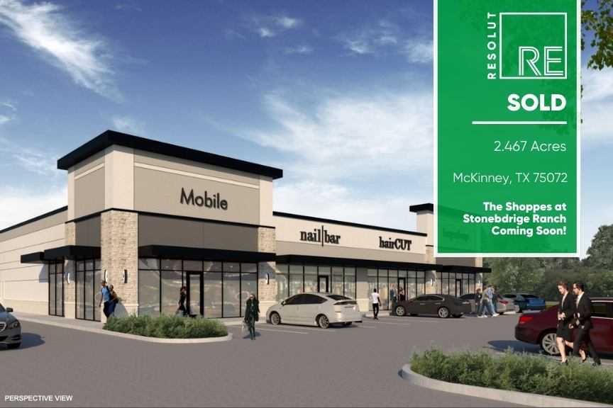 Rendering of Shoppes at Stonebridge Ranch in McKinney, Texas