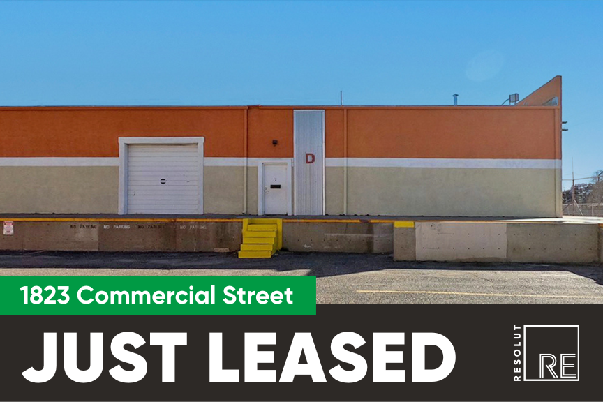 4,961 sf industrial building leased at 1823 Commercial Street Northeast in Albuquerque.