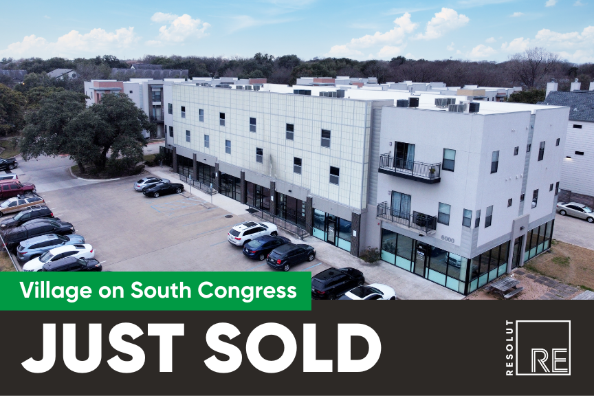 Aerial image of 6000 South Congress Avenue in Austin, Texas.